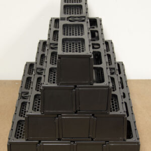 10 Desca Presto stands stacked together