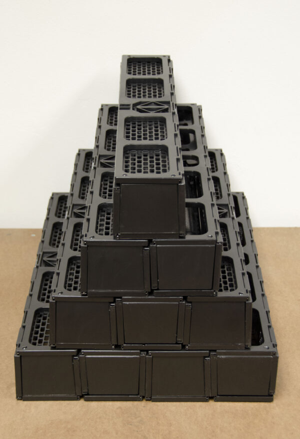10 Desca Presto stands stacked together